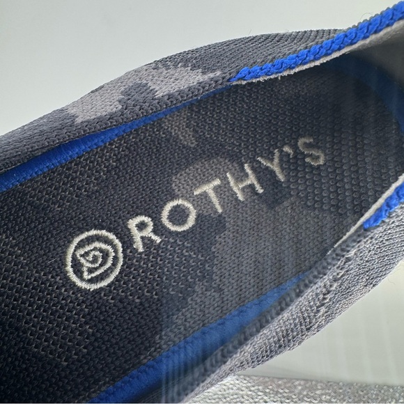 Rothy’s Women’s 9.5 “The Original Slip On Sneaker” in Black Gray Camo Casual - Picture 10 of 10